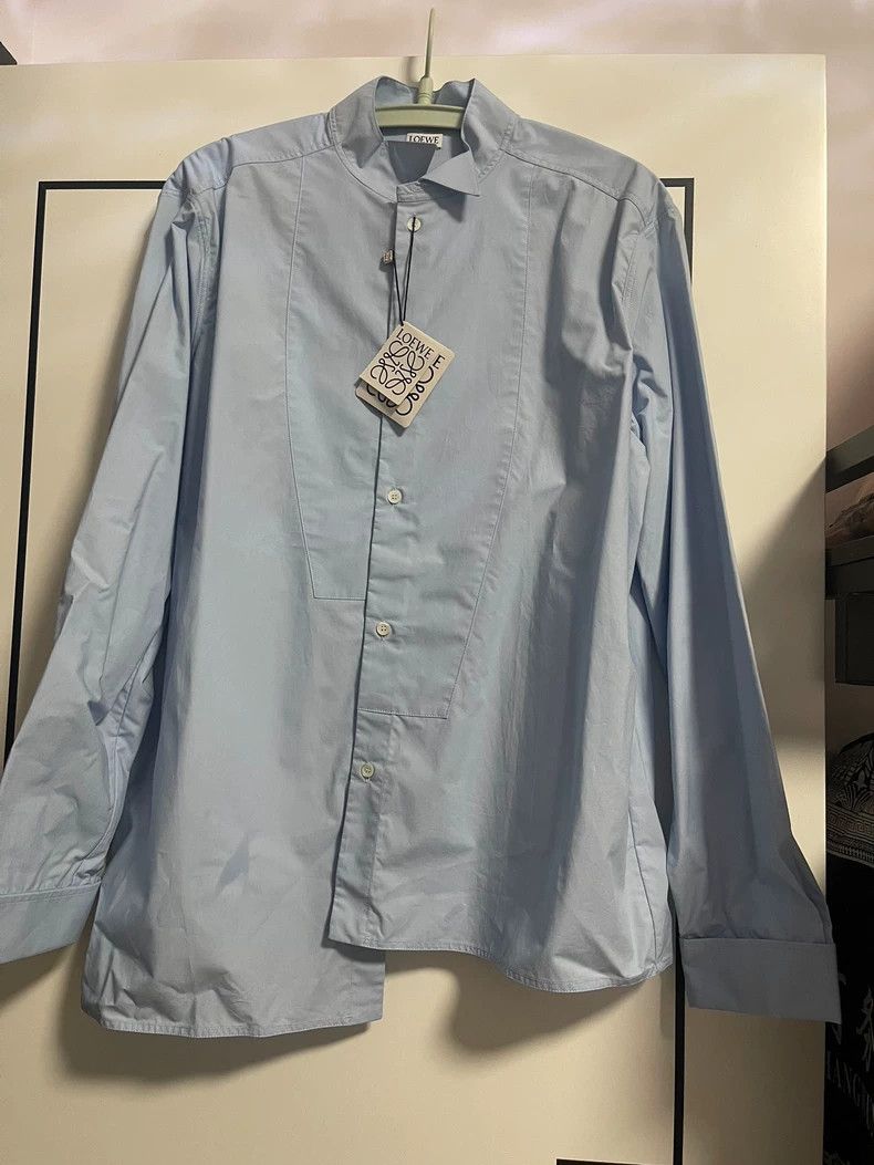 Loewe loewe Blue irregular shirt 2504-Nextarrow Size US M / EU 48-50 / 2 - 1 Thumbnail