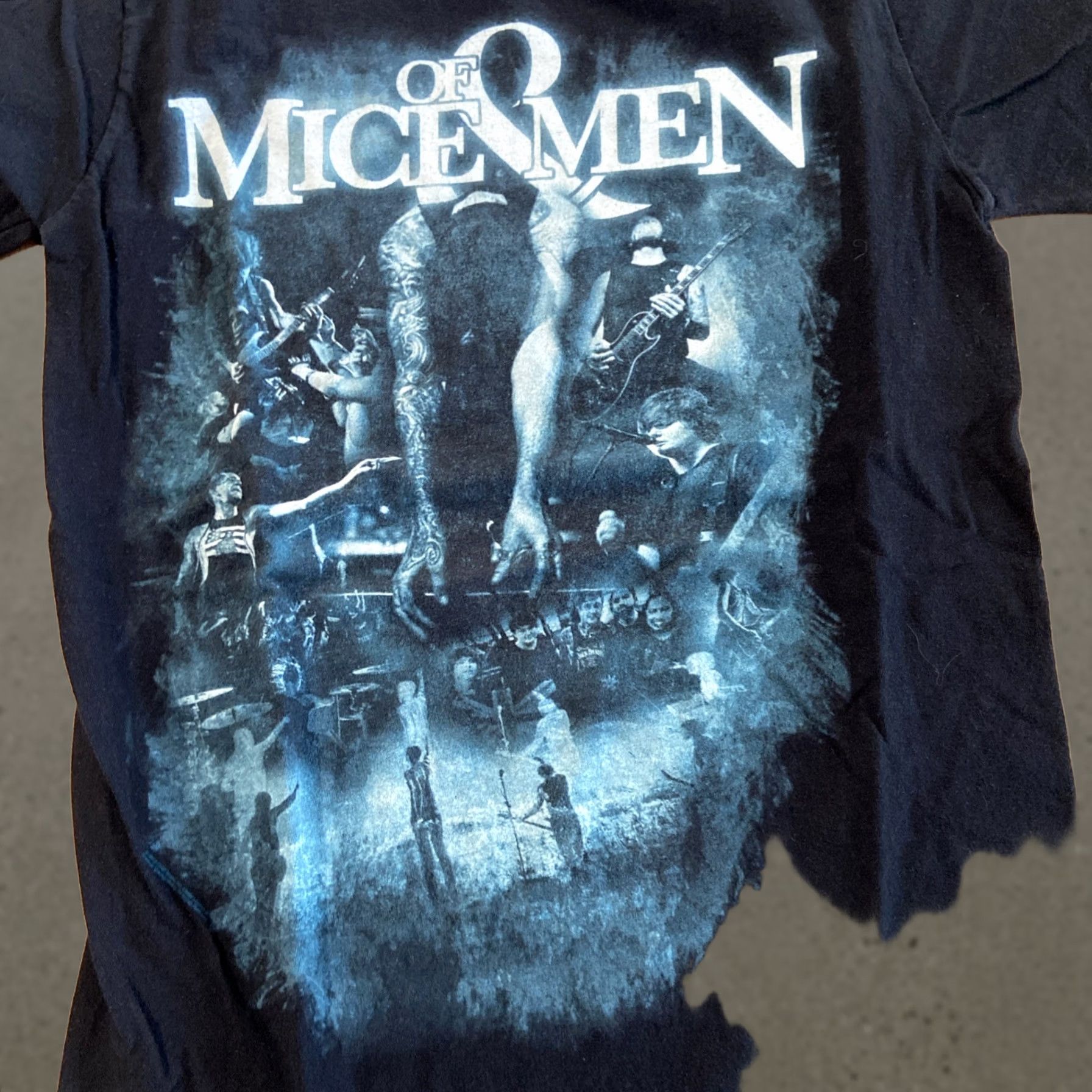 Vintage Bay Island Y2K Of Mice And Men Band T-Shirt Unisex Size S Black Crew Neck Short Sleeve Rock Music 100% Cotton Vintage No Size S / US 4 / IT 40 - 1 Thumbnail