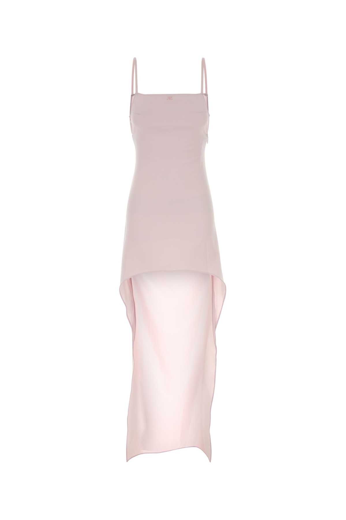 Courreges Pastel Pink Crepe Dress Size XXS / US 00 / IT 34 - 1 Thumbnail