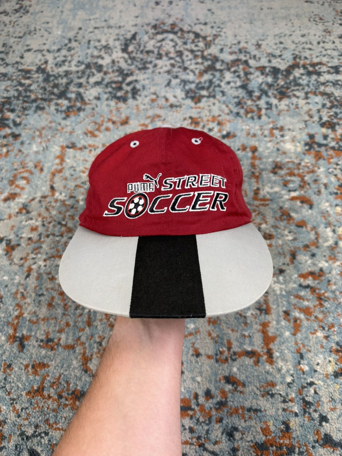 Playstation Vintage 90s Puma street soccer video game football hat cap Size ONE SIZE - 2 Thumbnail