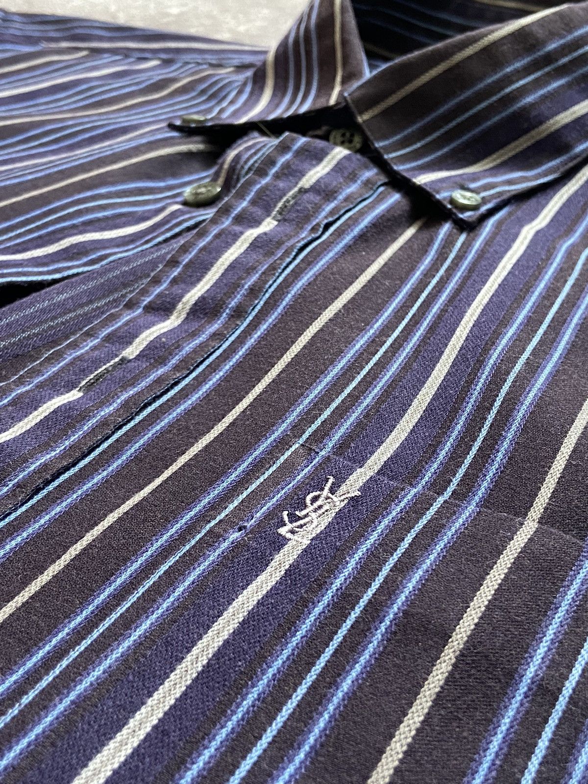 Other Vintage Yves Saint Laurent YSL Short Sleeve Shirt Button Up Size US M / EU 48-50 / 2 - 3 Thumbnail