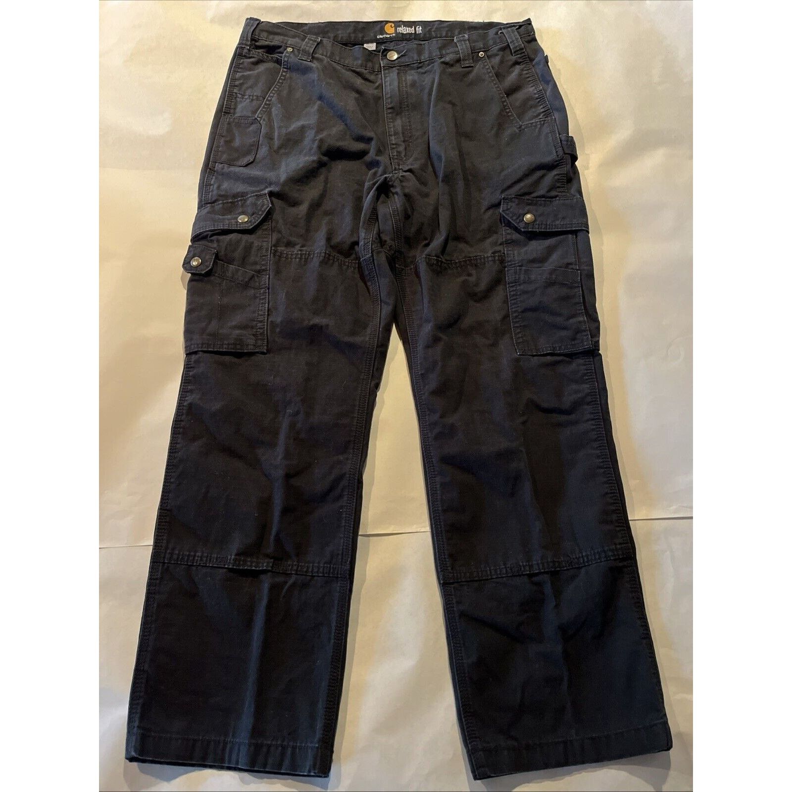 Carhartt Carhartt Men’s 38x31 Duck Canvas Double Knee Pants Black EUC Size US 38 / EU 54 - 2 Thumbnail