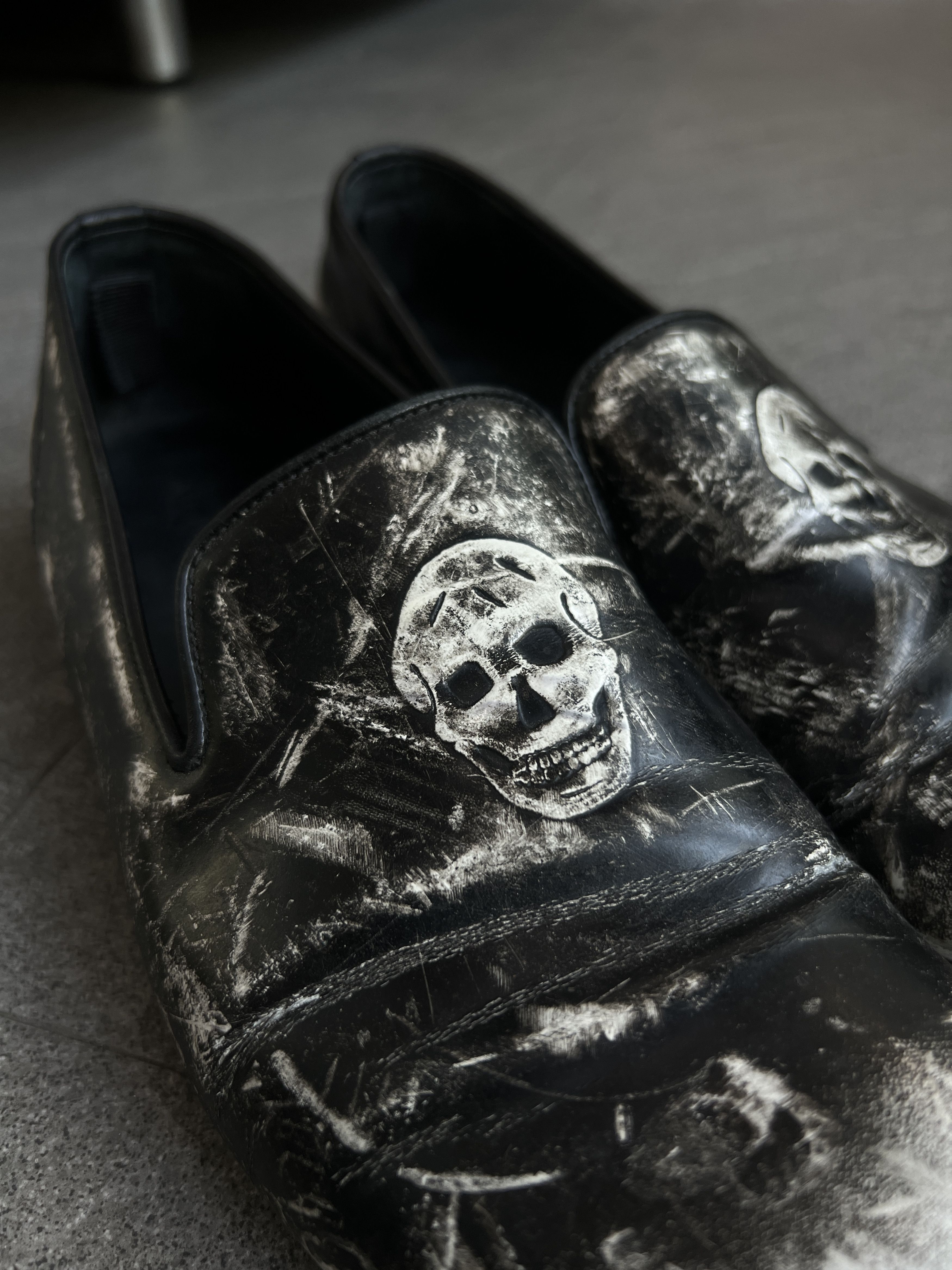 Alexander McQueen Alexander McQueen Skull Distressed Loafers EU41 Size US 8 / EU 41 - 5 Thumbnail