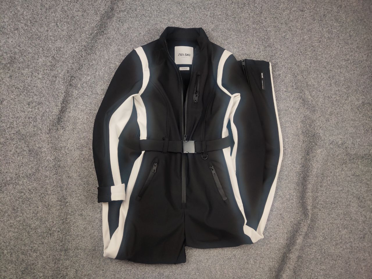 Zara Zara Ski REcco Jumpsuit Snowsuit Fleece Lined Pants Size 30" / US 8 / IT 44 - 1 Thumbnail
