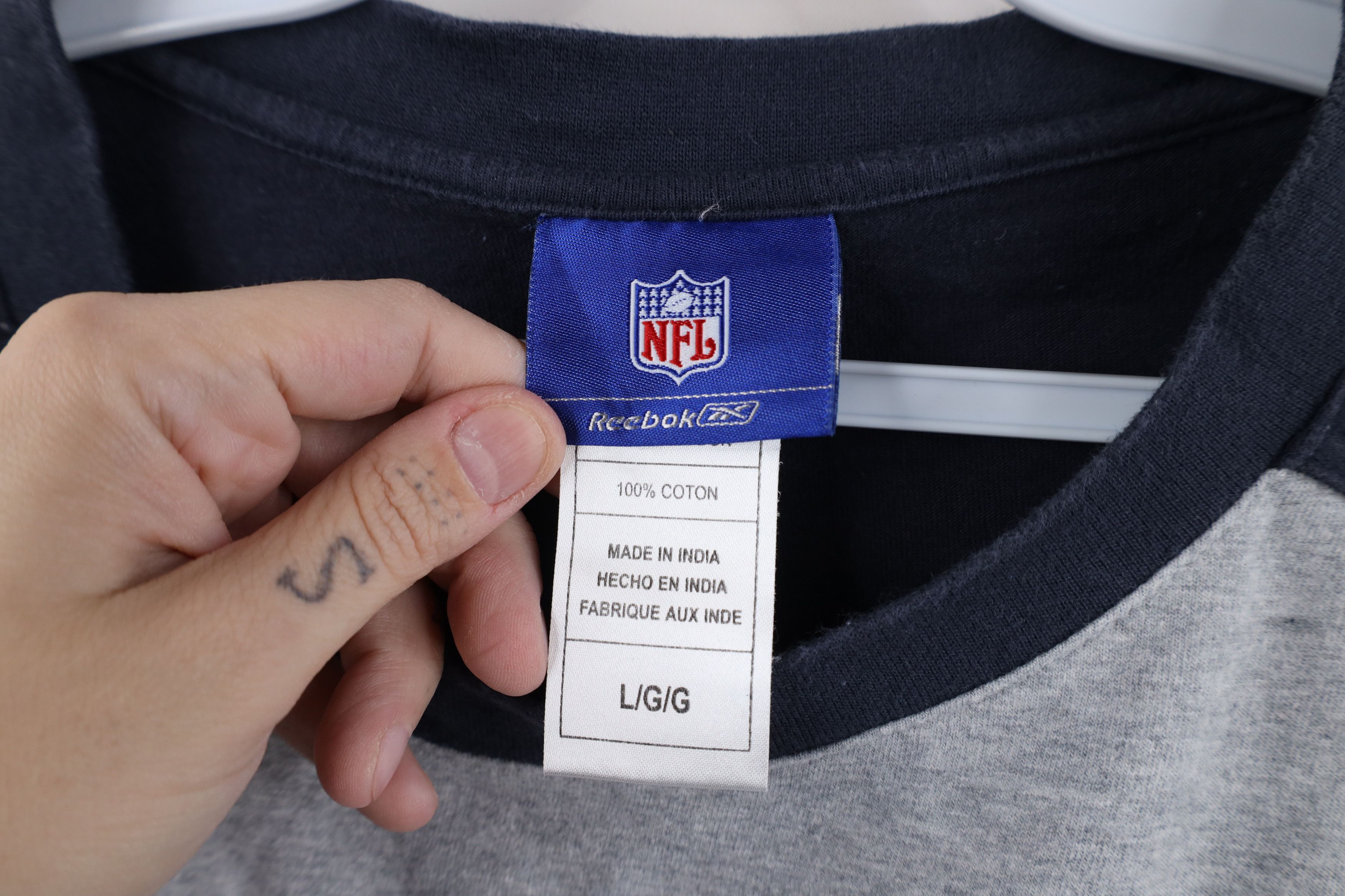 Reebok Vintage Reebok Chicago Bears Football Raglan T-Shirt Gray Size US L / EU 52-54 / 3 - 8 Thumbnail