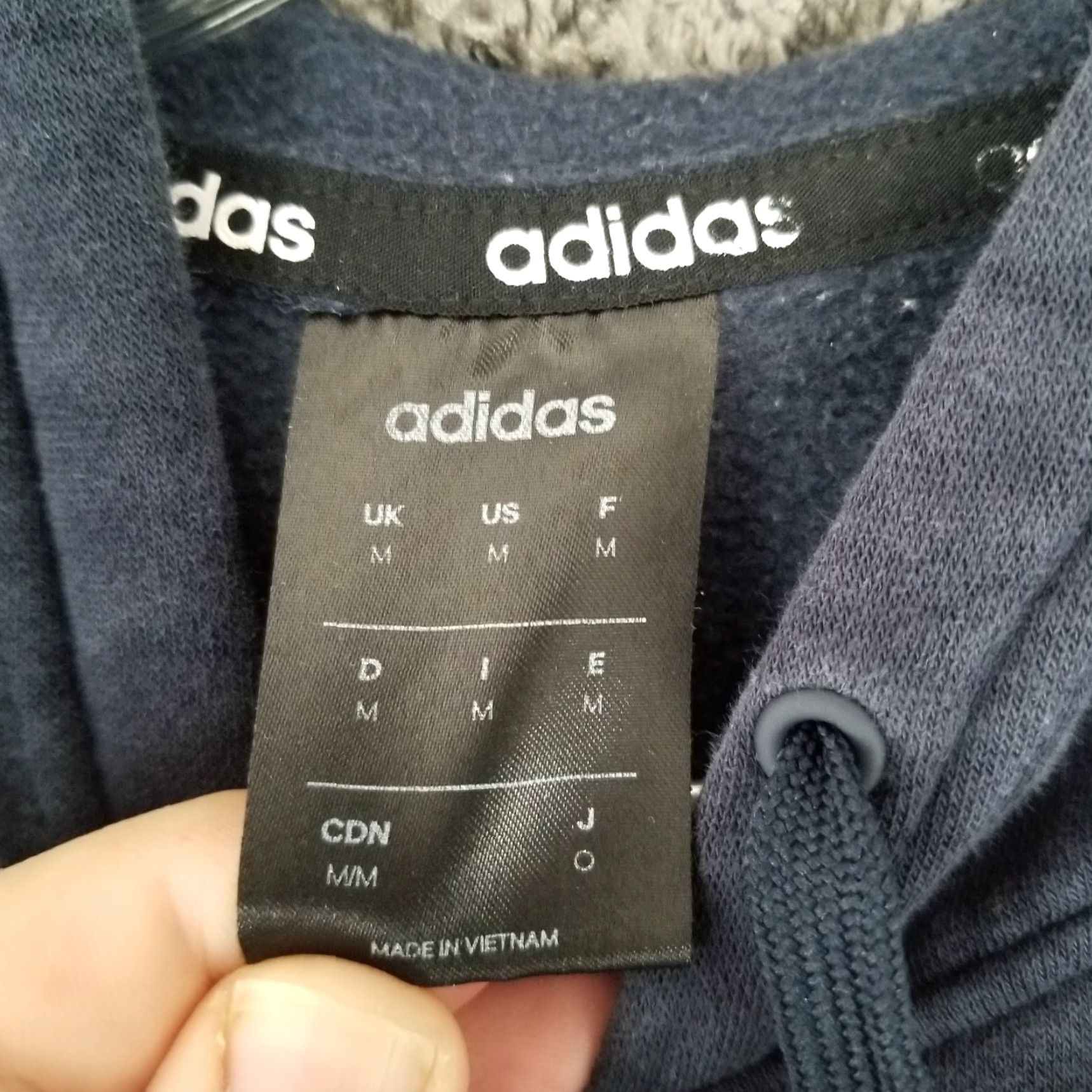 Adidas Adidas Mens Blue White Stripes Pullover Hoodie Size M Size US M / EU 48-50 / 2 - 5 Thumbnail