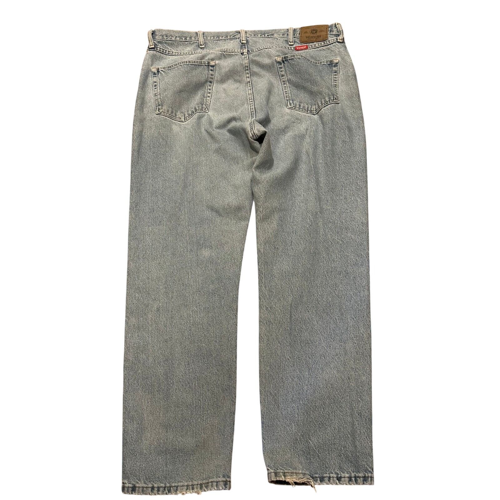 Wrangler Wrangler Regular Fit Jeans Men 40x32 Light Wash Straight Leg Size US 40 / EU 56 - 3 Thumbnail