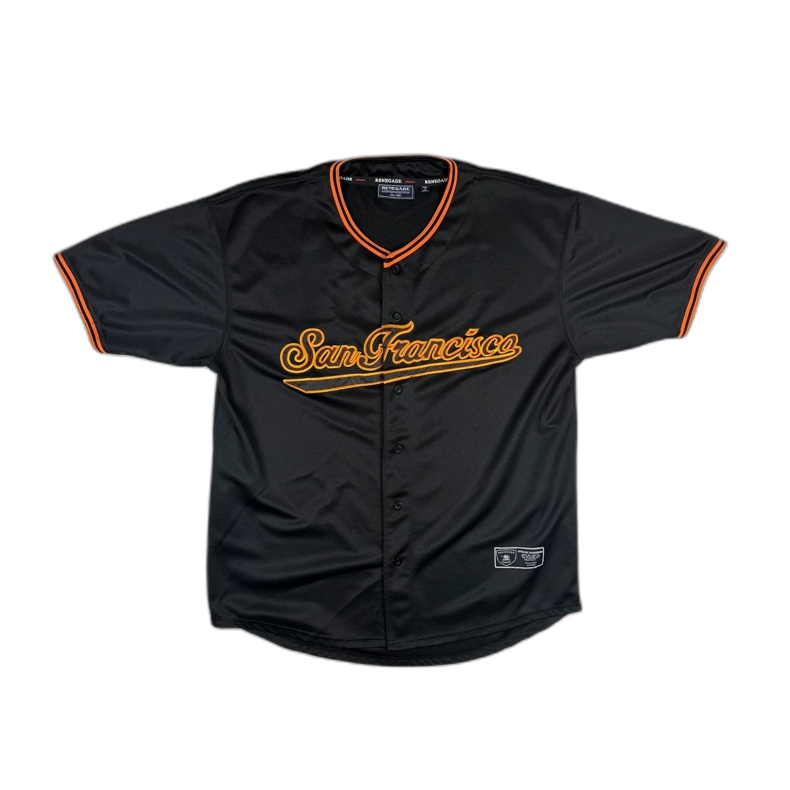 Vintage Renegade San Francisco Baseball Jersey Mens 2XL Black Stitch Size US XXL / EU 58 / 5 - 1 Thumbnail