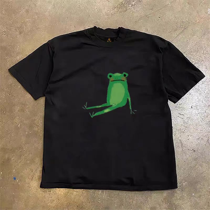 Japanese Brand × Vintage Street washed retro fun frog print t-shirt Size US M / EU 48-50 / 2 - 1 Thumbnail