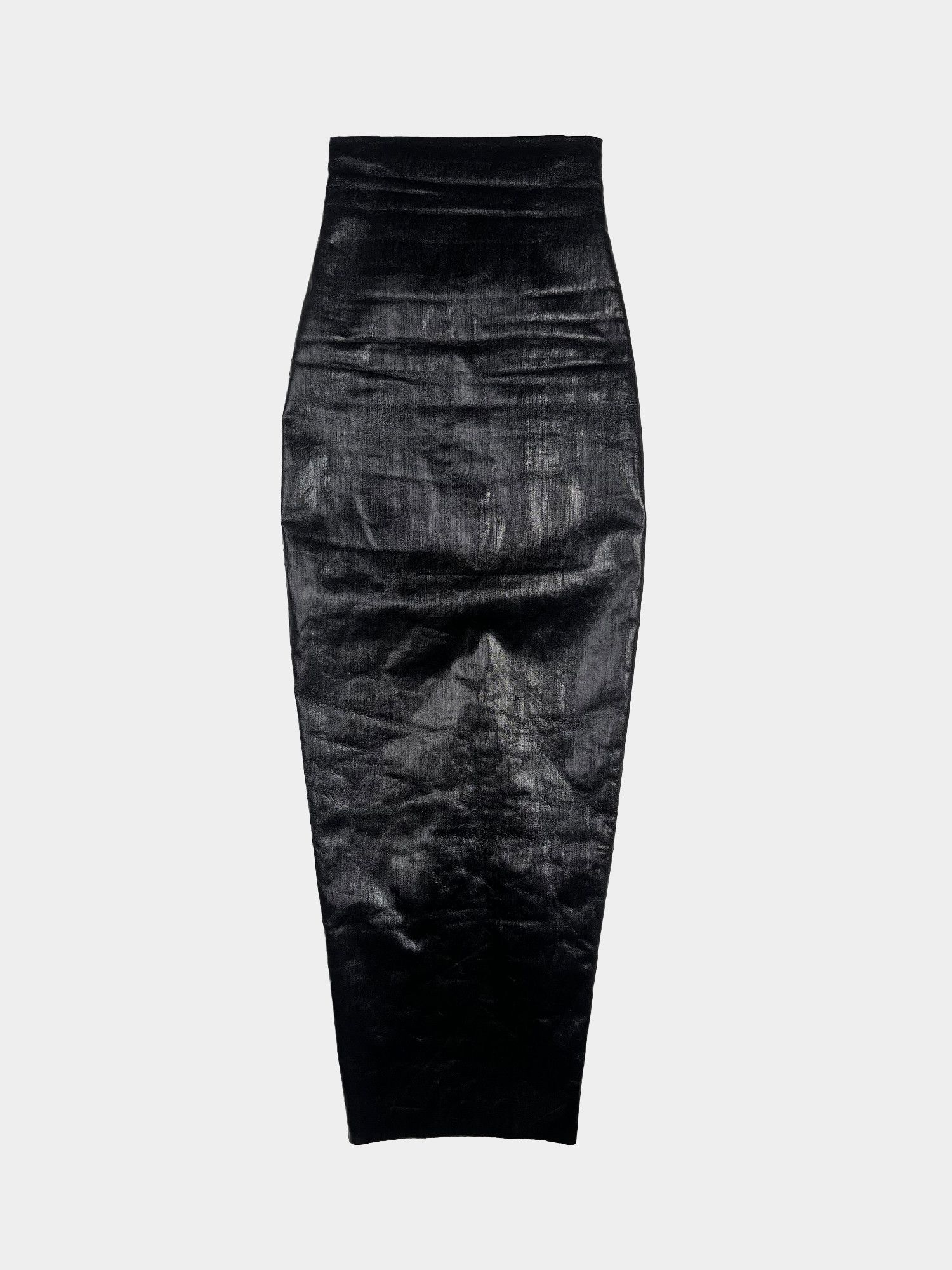 image of Rick Owens Fw2022 Al Pillar Maxi Skirt in Black, Women's (Size 26)
