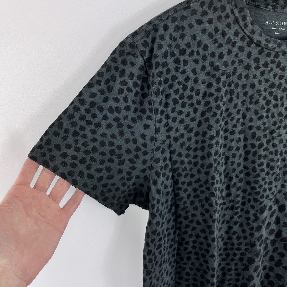 Allsaints × Vintage Allsaints T-Shirt Leopardo Style Black Size S Oversized Fit Size US S / EU 44-46 / 1 - 2 Thumbnail