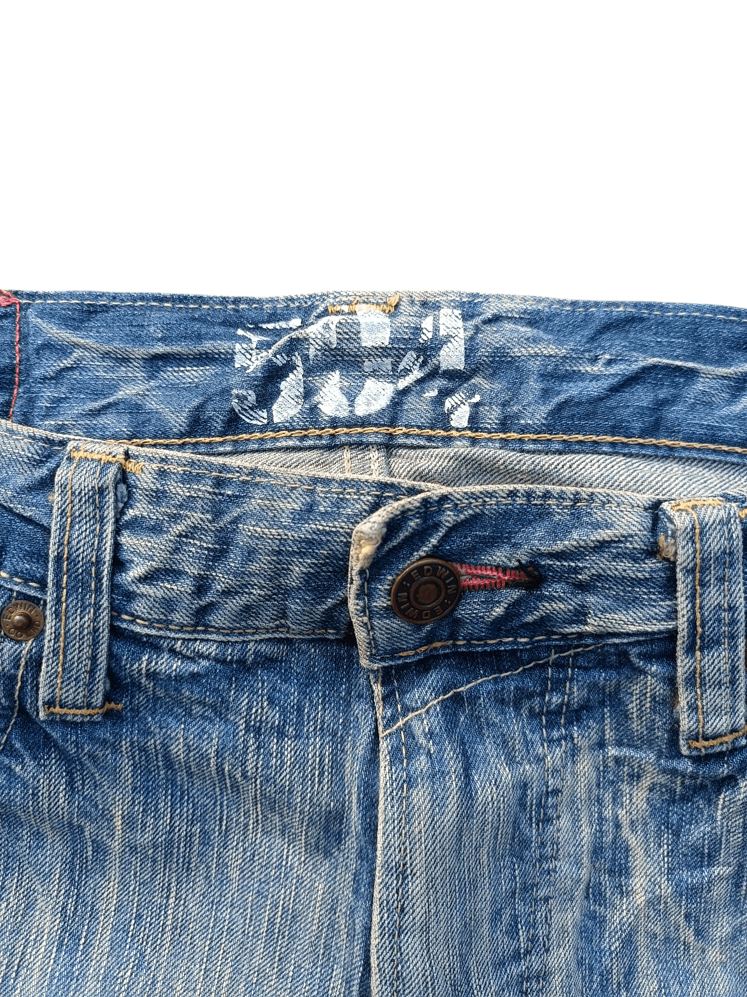 Edwin VINTAGE Edwin 504 Acid Wash Faded Rare Denim Size US 34 / EU 50 - 7 Thumbnail