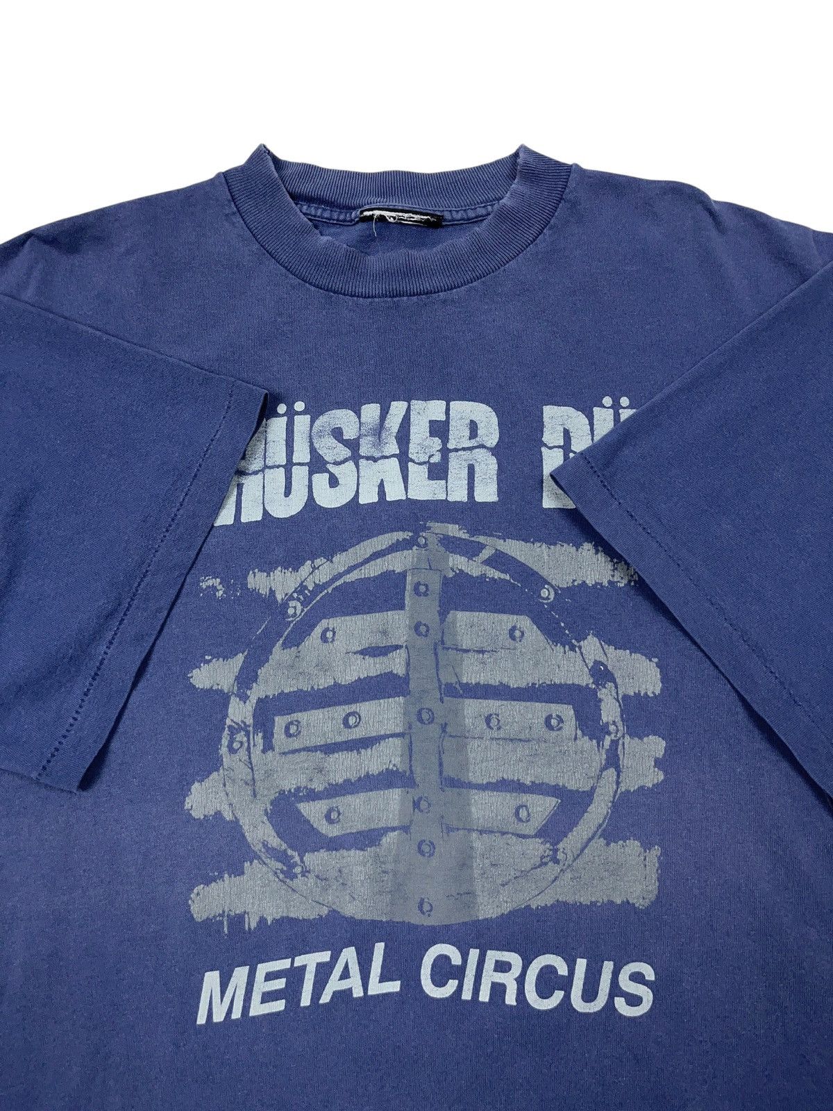 Band Tees Vintage 90s Husker Du Metal Circus Band T-shirt Black Flag Size US XL / EU 56 / 4 - 2 Thumbnail