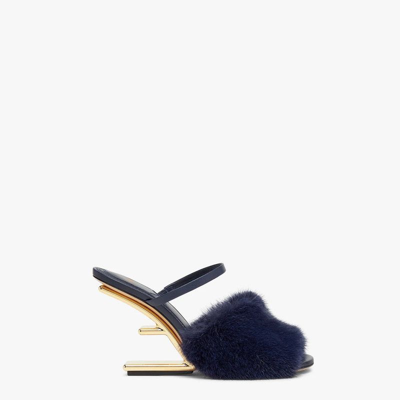Fendi o1s1wg110226 First Mules in Black Size US 10 / IT 40 - 1 Thumbnail