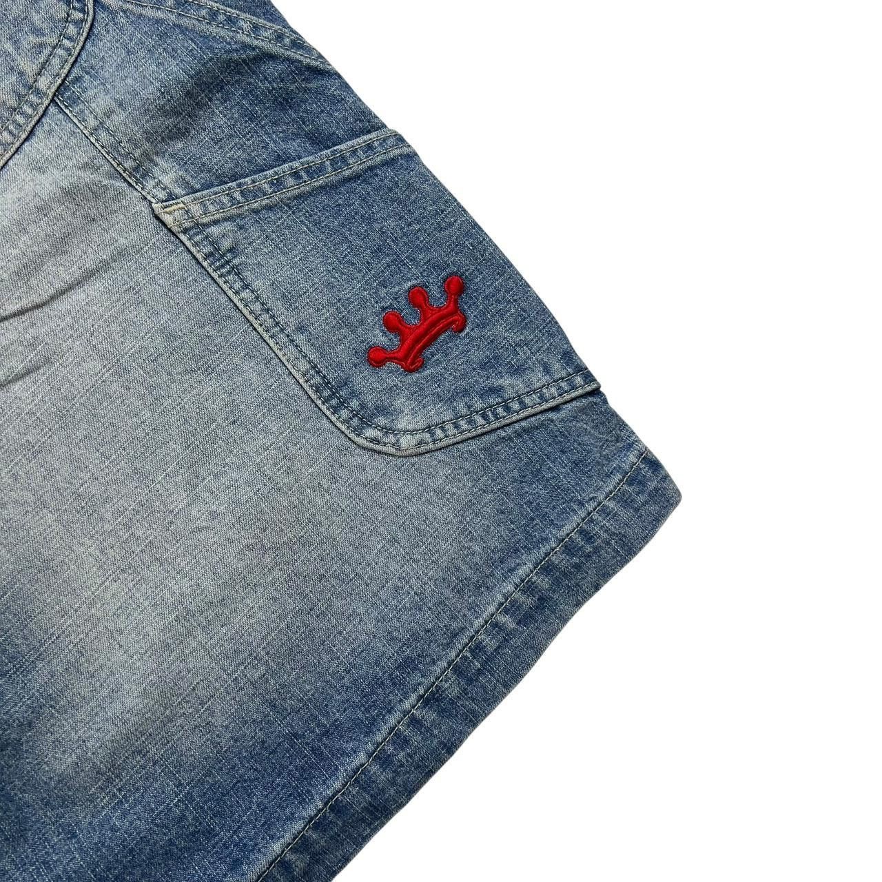 JNCO Vintage Jnco Red Crown Carpenter Denim Shorts Jorts Waist 34 Size US 34 / EU 50 - 3 Thumbnail