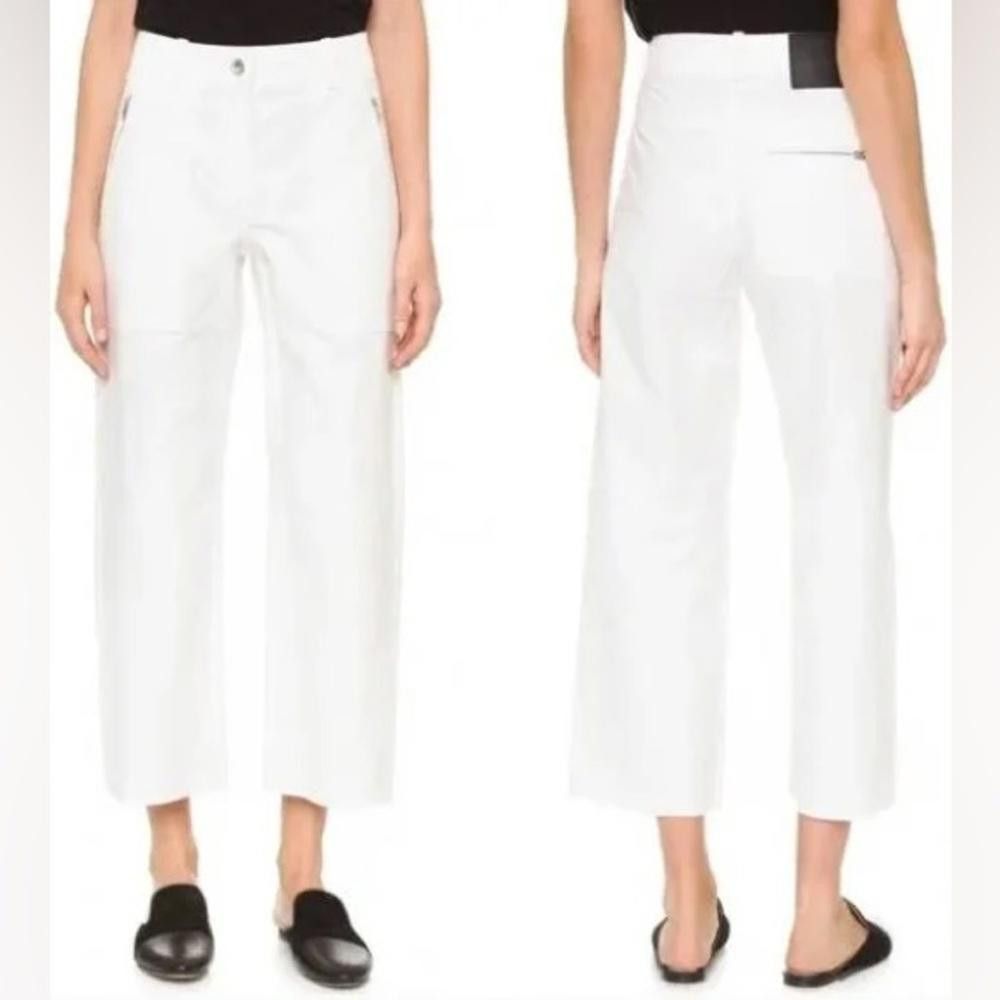 Rag & Bone rag & bone l Straight Leg White Cropped "Grace Pant" Size 6 Size 28" / US 6 / IT 42 - 1 Thumbnail