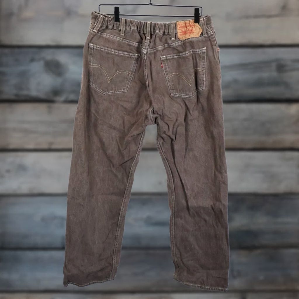 Levi's Levi's 501 Jeans Men's 32 x 29 Brown Button Fly Elastic Waist Straight 90s Vintage Gift 44/32 Size US 32 / EU 48 - 1 Thumbnail