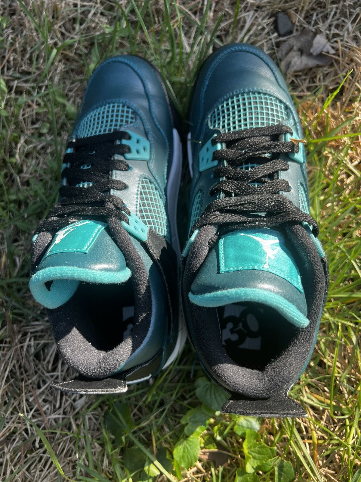Jordan Brand CLEAN Air Jordan 4 Retro Teal 2015 Size 6.5 Mens shoes Size US 6.5 / EU 39-40 - 8 Thumbnail