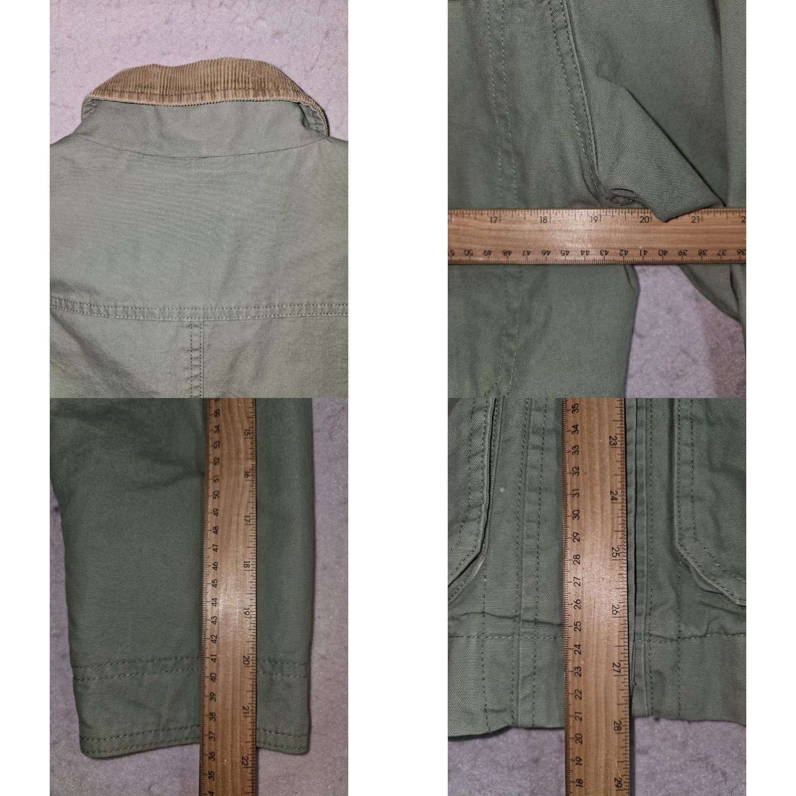 Vintage VINTAGE Cabela's Chore Coat Jacket Womens M Green Canvas Lined Corduroy Collar Size M / US 6-8 / IT 42-44 - 8 Thumbnail