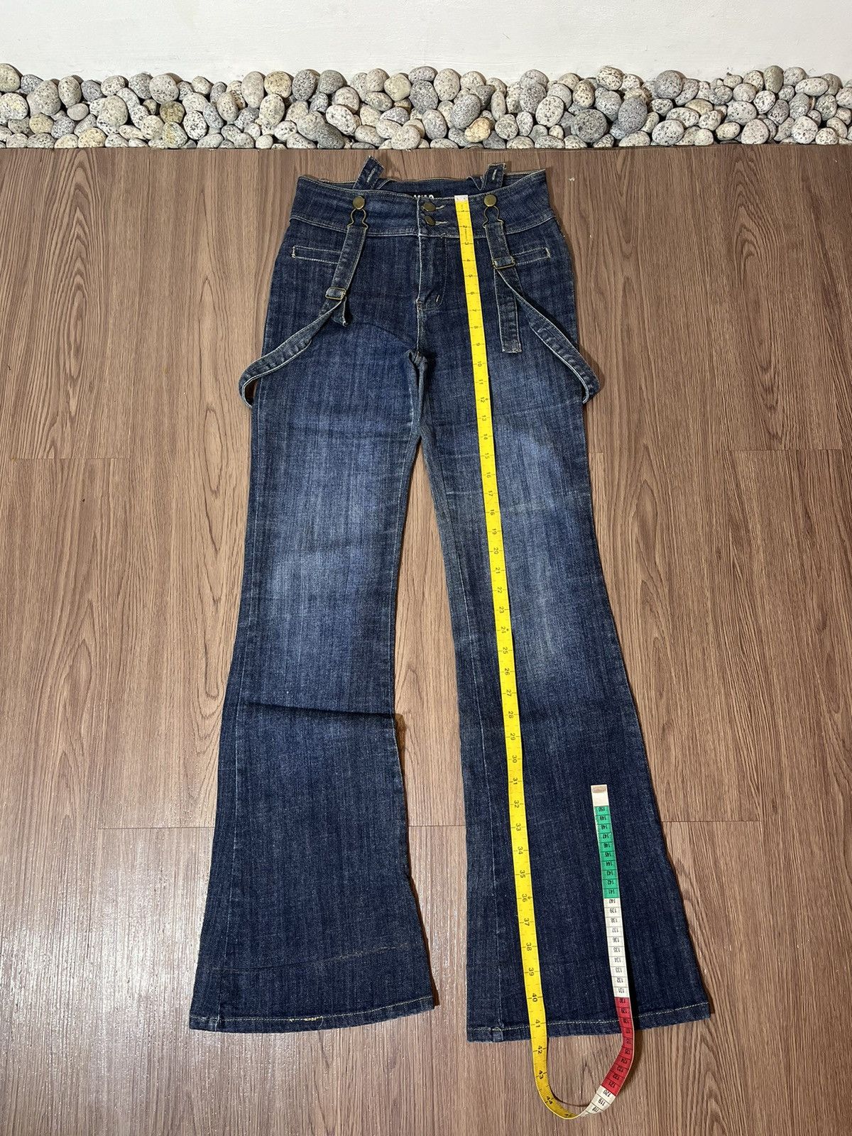 Japanese Brand × Le Grande Bleu (L.G.B.) × Tornado Mart ANAP japan suspender flare denim Size US 28 / EU 44 - 14 Thumbnail