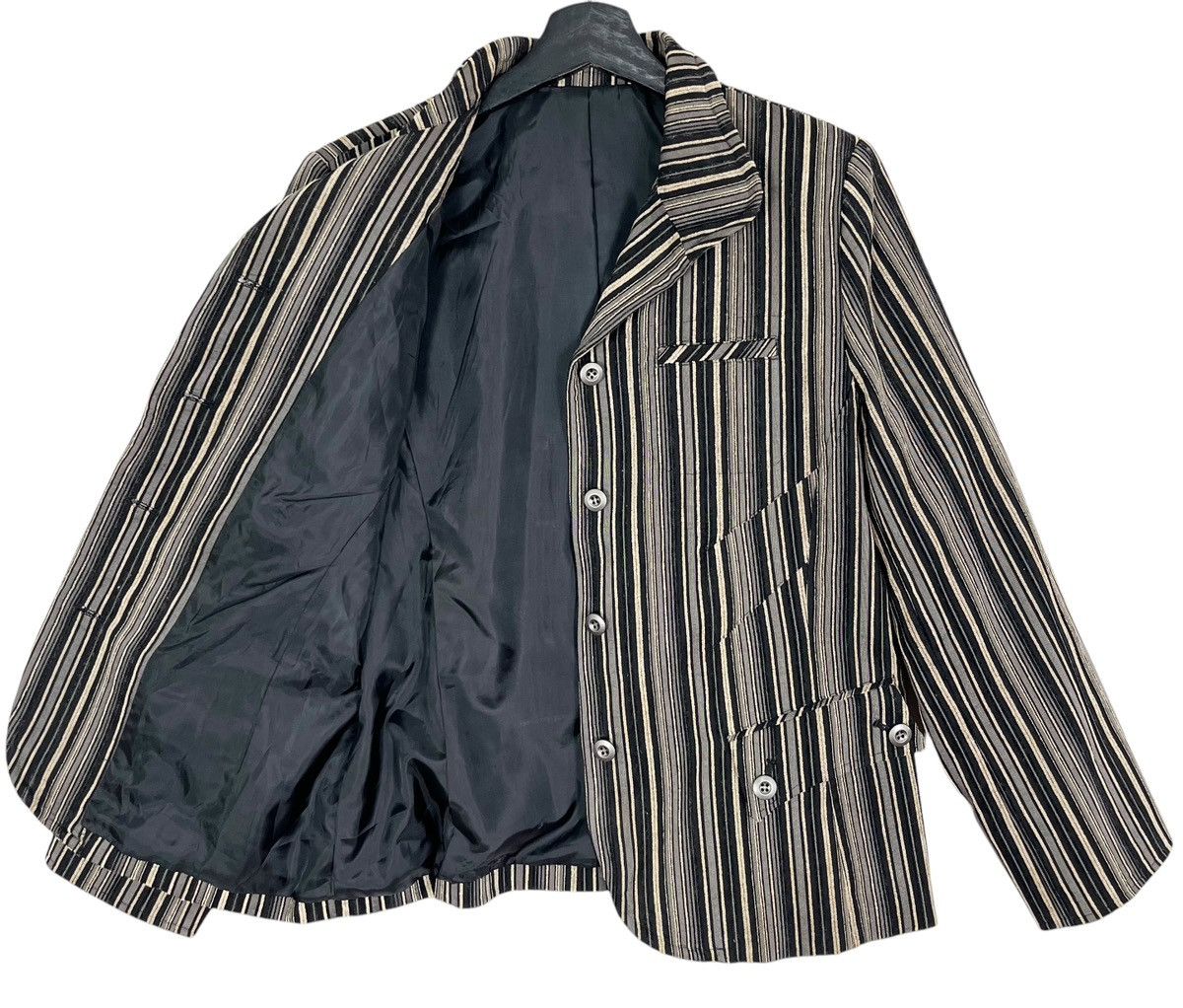 Designer × Japanese Brand Japanese Brand Noa-Ge Sophisticated Stripes Blazer Jacket Size L / US 10 / IT 46 - 5 Thumbnail