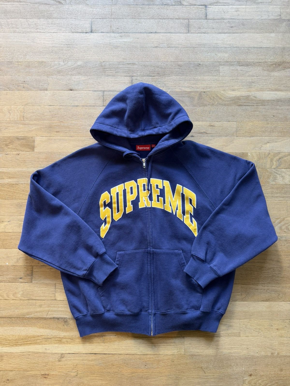 Supreme Supreme cracked raglan hoodie zip up | Grailed