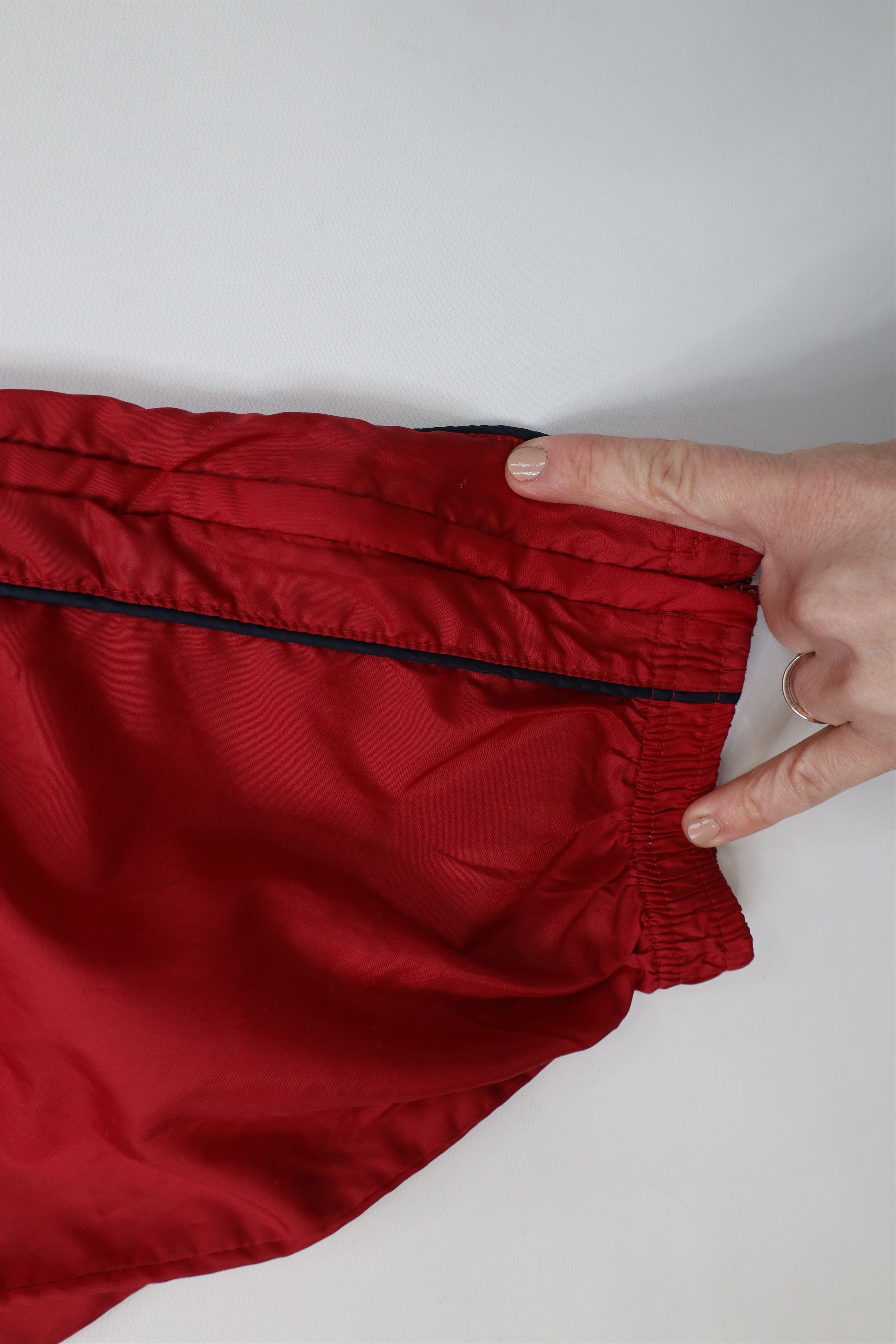 Ralph Lauren × Vintage Vintage 90s Ralph Lauren Box Logo Cuffed Joggers Pants Red Size 26" / US 2 / IT 38 - 6 Thumbnail
