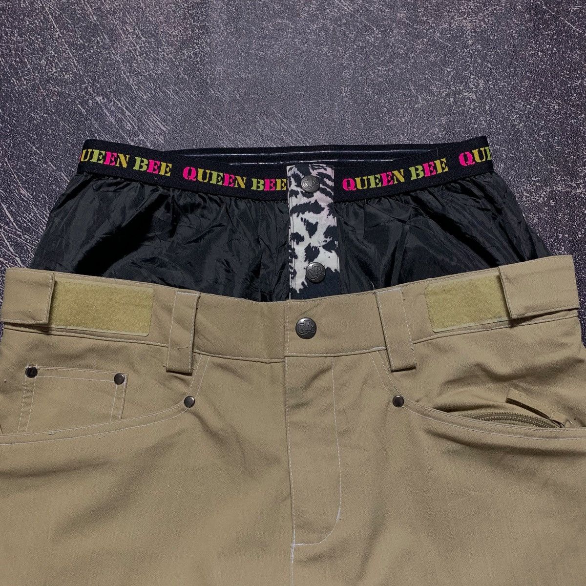Japanese Brand 2000s Queen Bee Bondage Flare Double Waist Ifsix Lgb Style Size US 35 - 2 Thumbnail