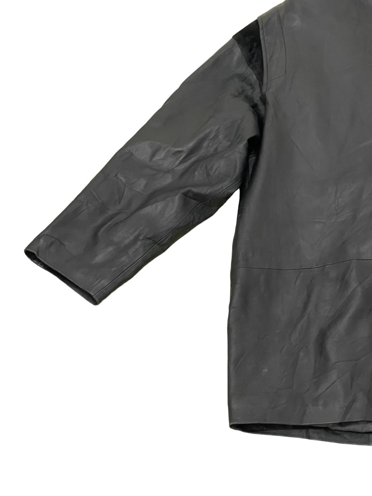 If Six Was Nine Vintage Lanvin Sheepskin Leather Jacket 3🟦 Size US L / EU 52-54 / 3 - 14 Thumbnail