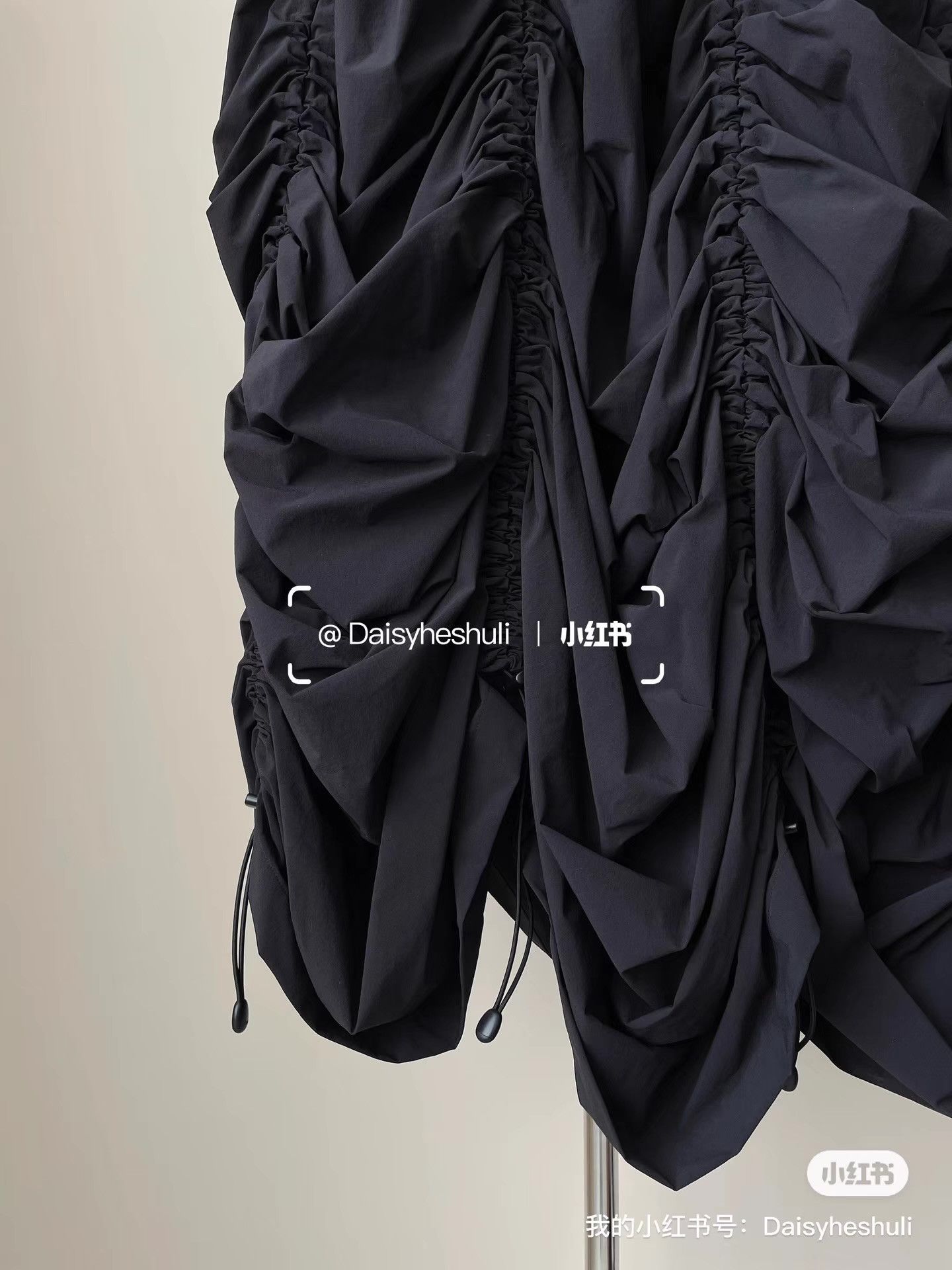 Comme des Garcons Junya Watanabe Pleated Drawstring Adjustable Midi Skirt Ｑ24 Size 34" / US 12 / IT 48 - 4 Thumbnail