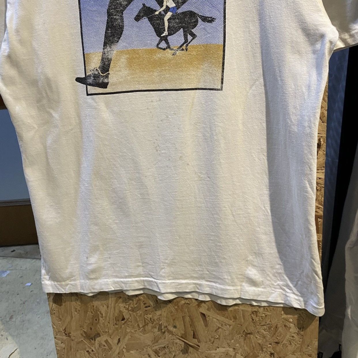 Levi's Vintage 1986 LEVIS Ride & Tie Single Stitch Graphic T-Shirt Size US L / EU 52-54 / 3 - 4 Thumbnail
