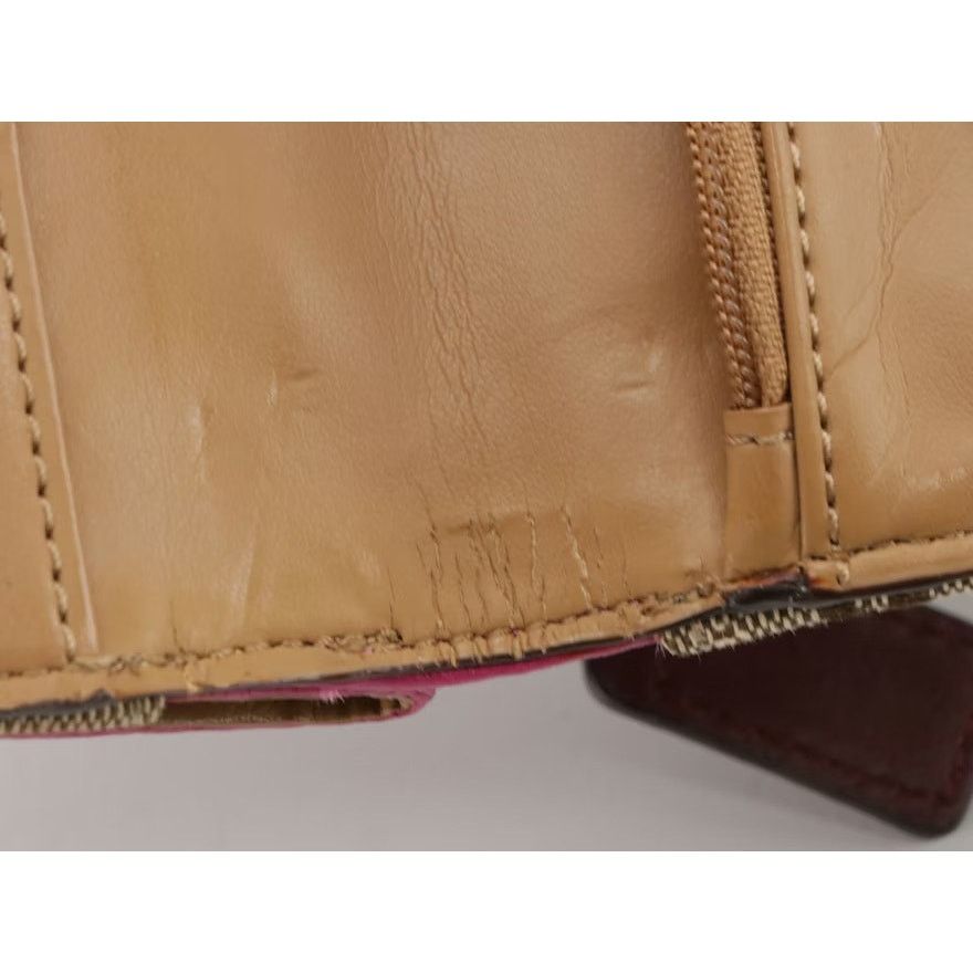 Coach Coach Signature Canvas Penny Crossbody Wallet – Khaki & Pink Size ONE SIZE - 8 Thumbnail