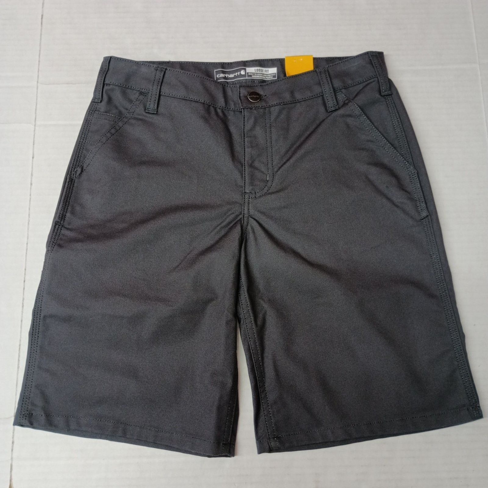 Carhartt Carhartt Women's Canvas Work Shorts Gray Loose Flex Size 6 Size 28" / US 6 / IT 42 - 1 Thumbnail