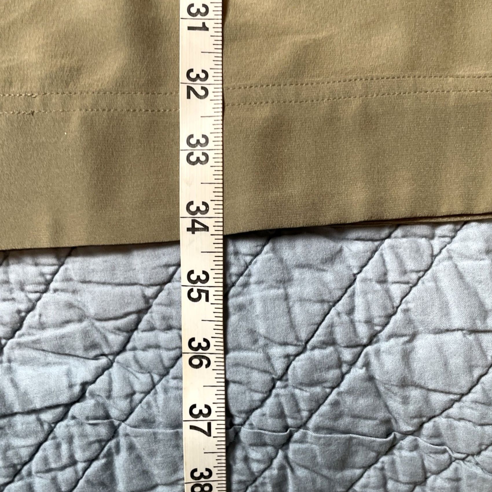 Guess GUESS Silk Green Long Sleeve Shirt Dress - Cargo, Drawstring Waist, Size 7 M, Velvet/Logo Details, V-Neck, Pockets, 90s Theme, Women Size M / US 6-8 / IT 42-44 - 7 Thumbnail