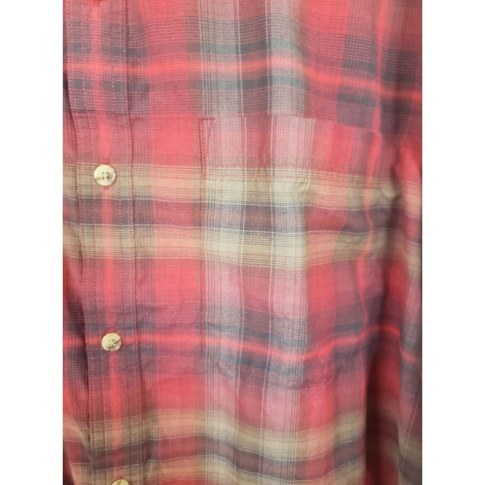 Mountain Khakis Mountain Khakis Shirt Men's XL Red Plaid Long Sleeve Button Up Flannel Relaxed F Size US XL / EU 56 / 4 - 3 Thumbnail
