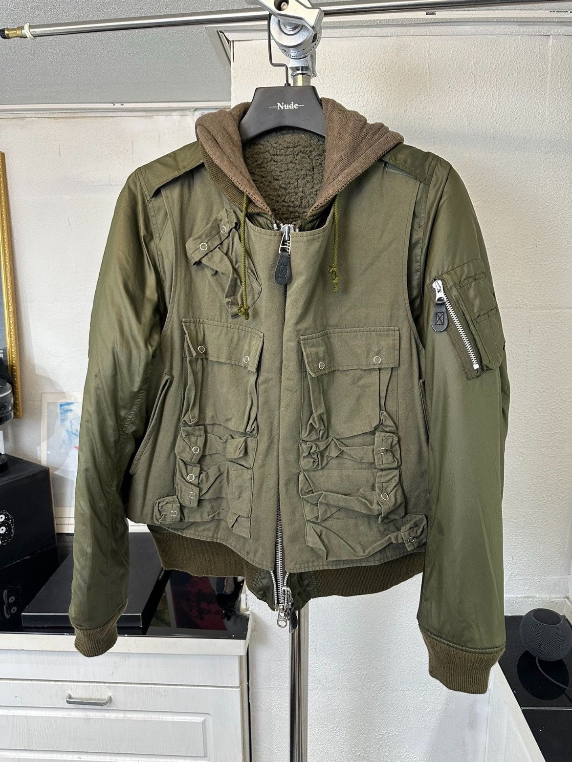 image of Undercover x Vandalize 03Aw Bomber in Green, Men's (Size Medium)