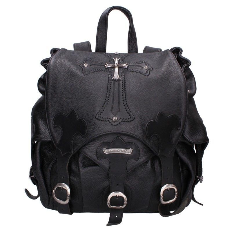 Chrome Hearts Chrome Hearts Leather Backpack and Bracelet | Grailed