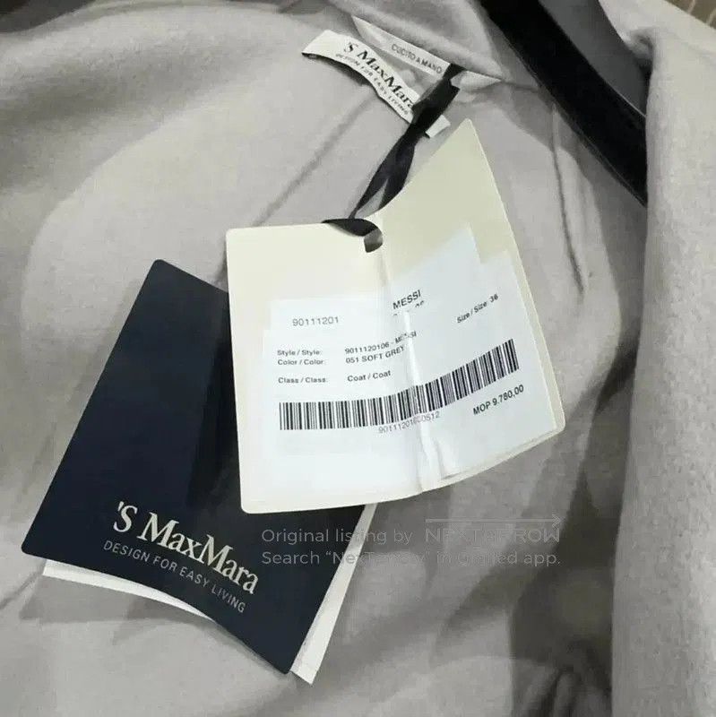 Max Mara MaxMara Gray Cashmere Women's Coat . Size S / US 4 / IT 40 - 5 Thumbnail