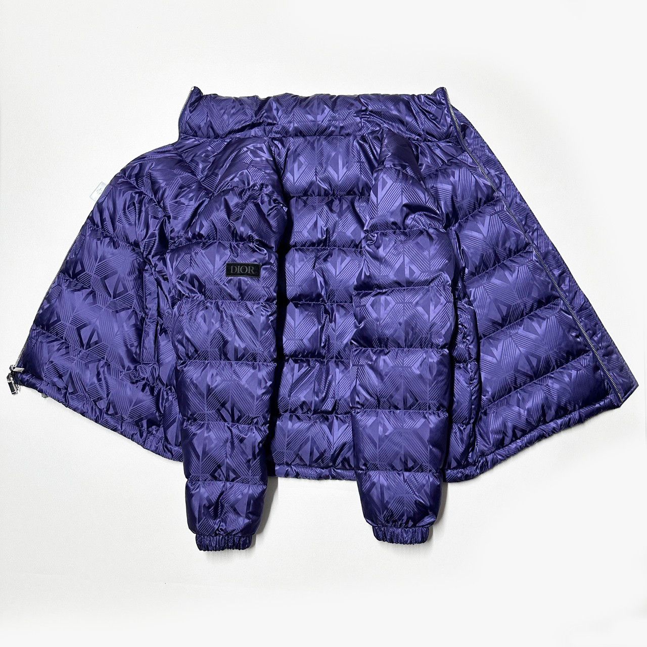 Christian Dior CD size 52 L XL oblique puffer jacket purple