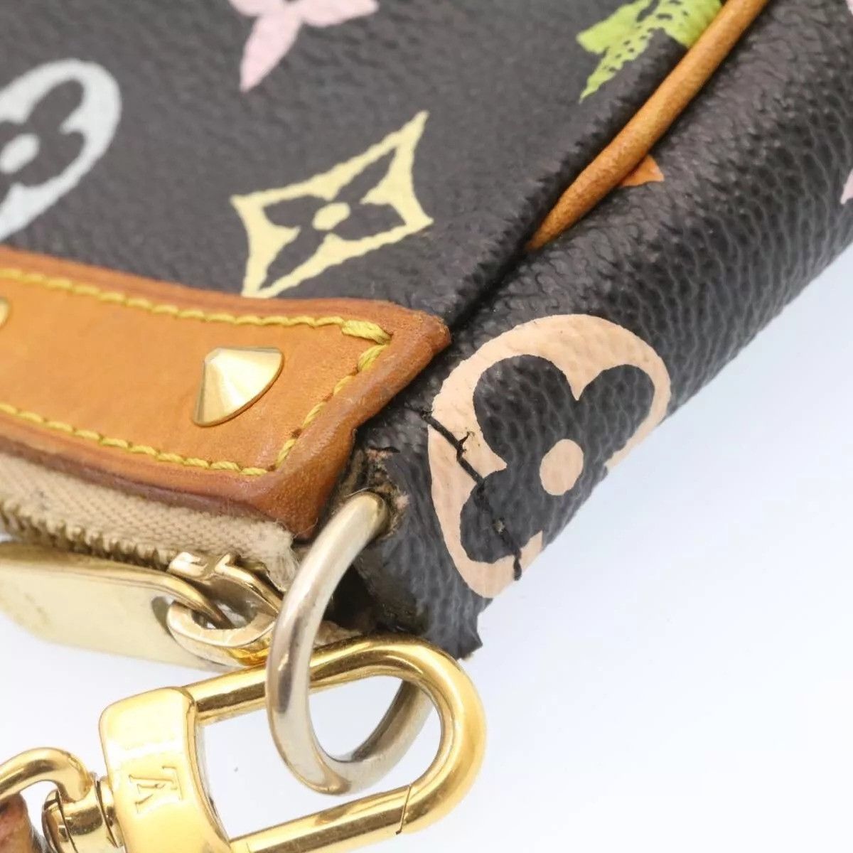Louis Vuitton LOUIS VUITTON Multicolor Pochette Accessoires Pouch Black Size ONE SIZE - 7 Thumbnail