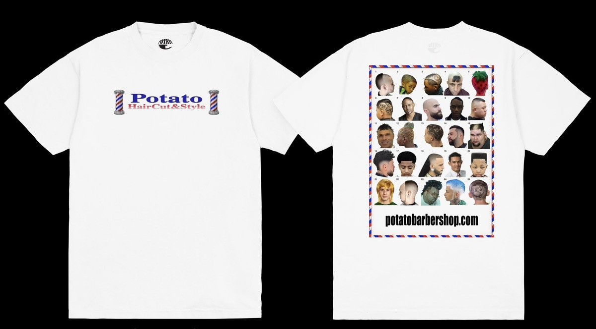Imran Potato Imran Potato Barber Shop Tee White Size US L / EU 52-54 / 3 - 6 Thumbnail