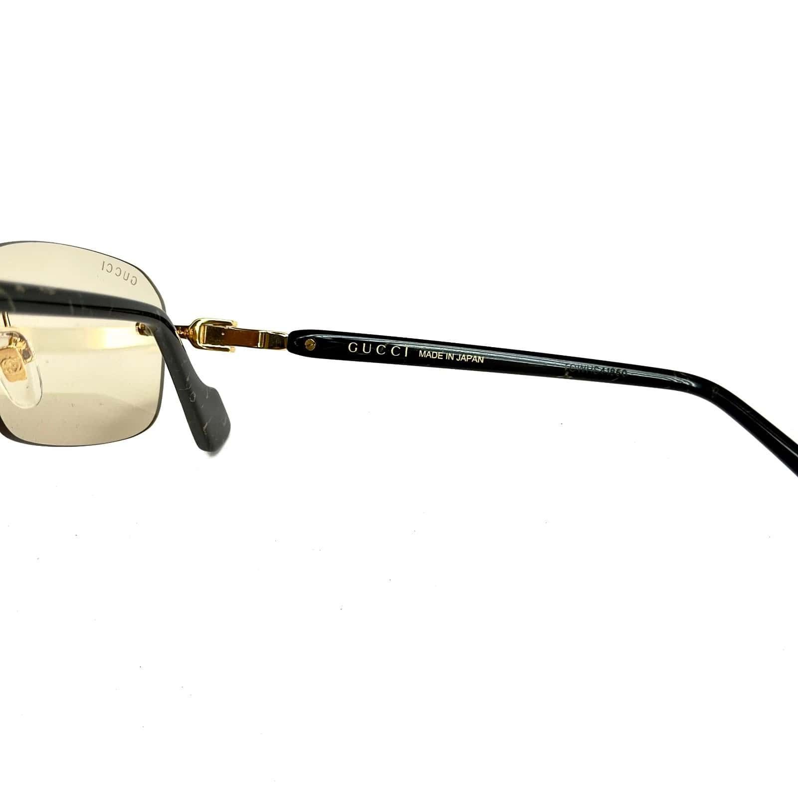Gucci GUCCI GG1221S WEB Logo 1221 Black 005 Narrow Sunglasses Size ONE SIZE - 7 Thumbnail