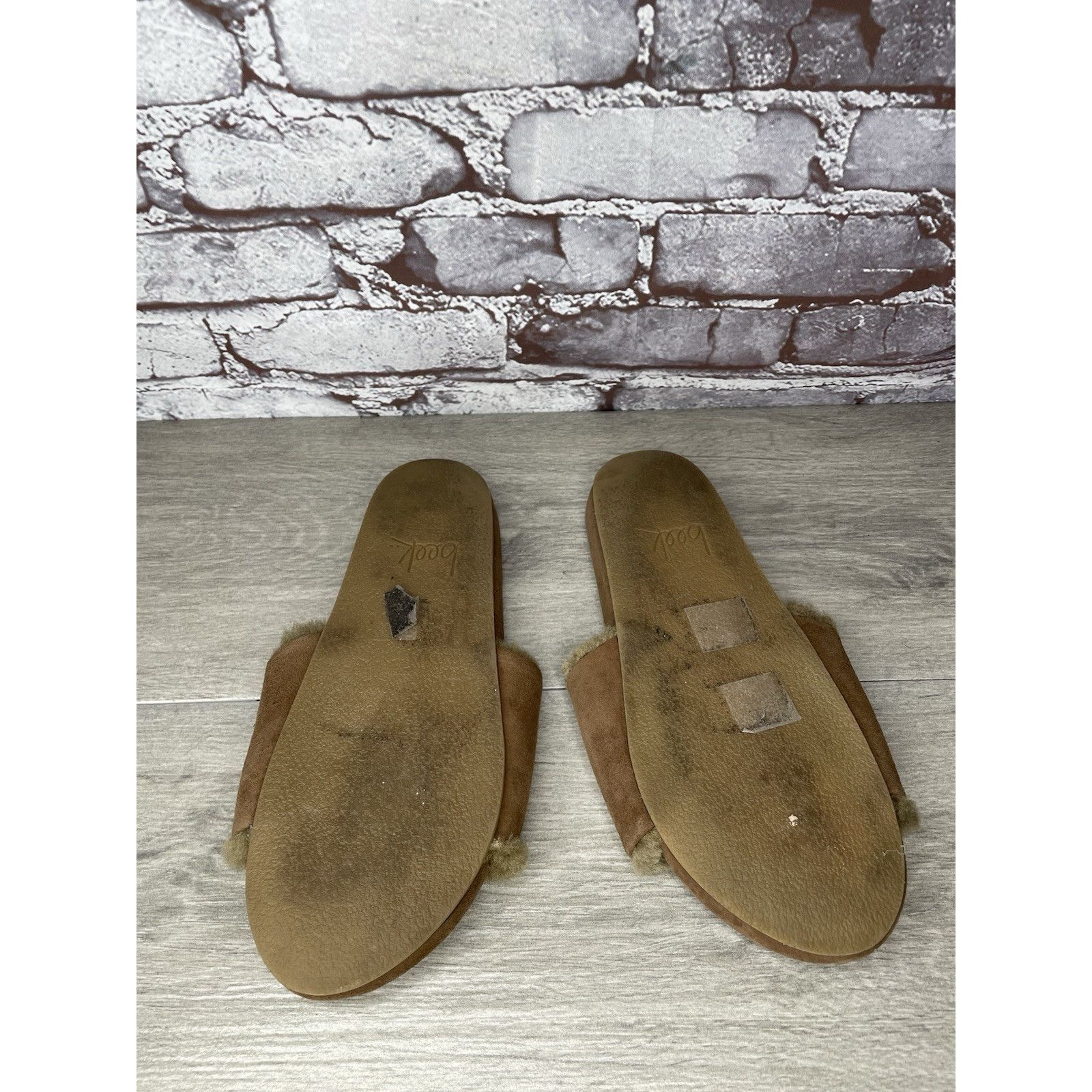 beek Beek Brown Sherpa Lining Brown Suede Leather Slides Sandals Size US 10 / IT 40 - 6 Thumbnail