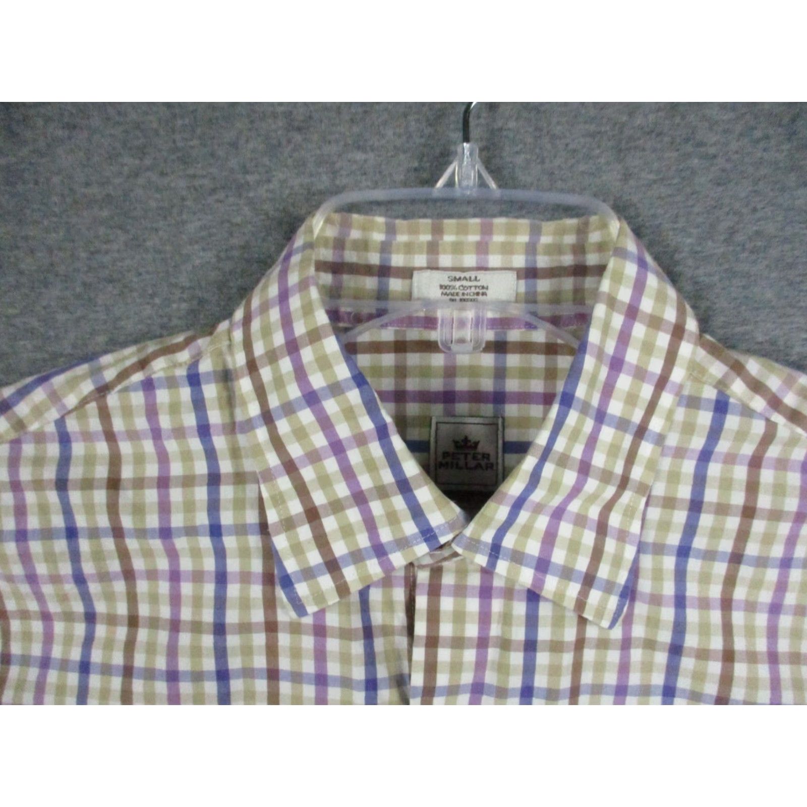 Peter Millar Peter Millar Shirt Small Men Weekender Wash Long Sleeve Plaid Check Cotton Size US S / EU 44-46 / 1 - 3 Thumbnail
