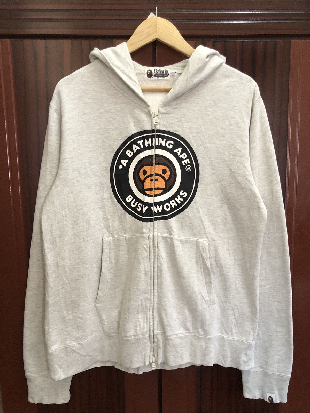 Bape OG A Bathing Ape Busy Work Baby Milo Zip Hoodie Size US L / EU 52-54 / 3 - 1 Thumbnail