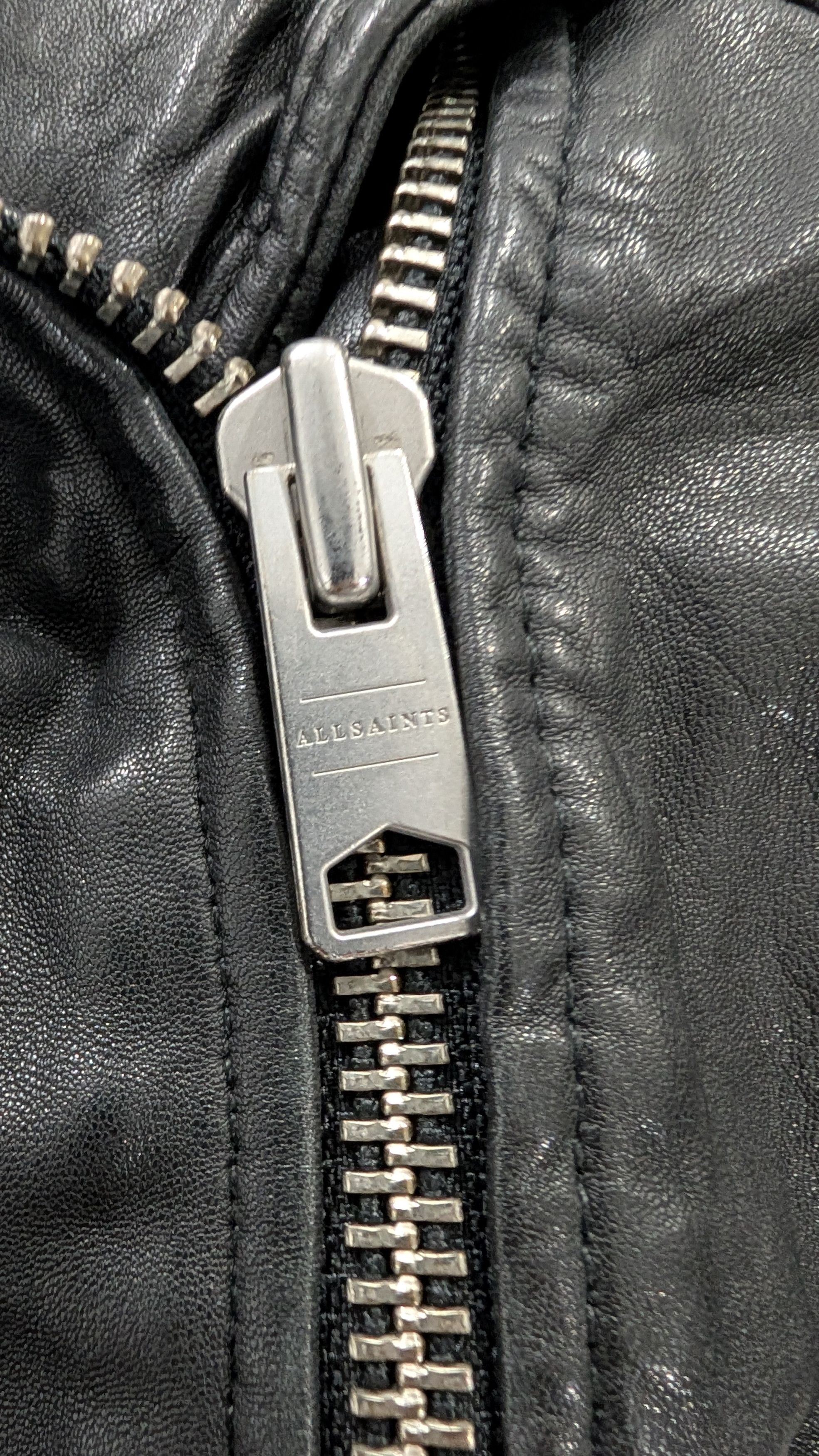 Allsaints ALLSAINTS Prescott Leather Biker Jacket. Size. 8 Size M / US 6-8 / IT 42-44 - 10 Thumbnail