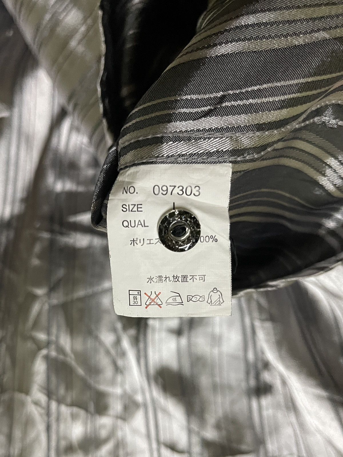 Japanese Brand × semanticdesign Semantic Design Silver Striped Shirt Size US L / EU 52-54 / 3 - 13 Thumbnail