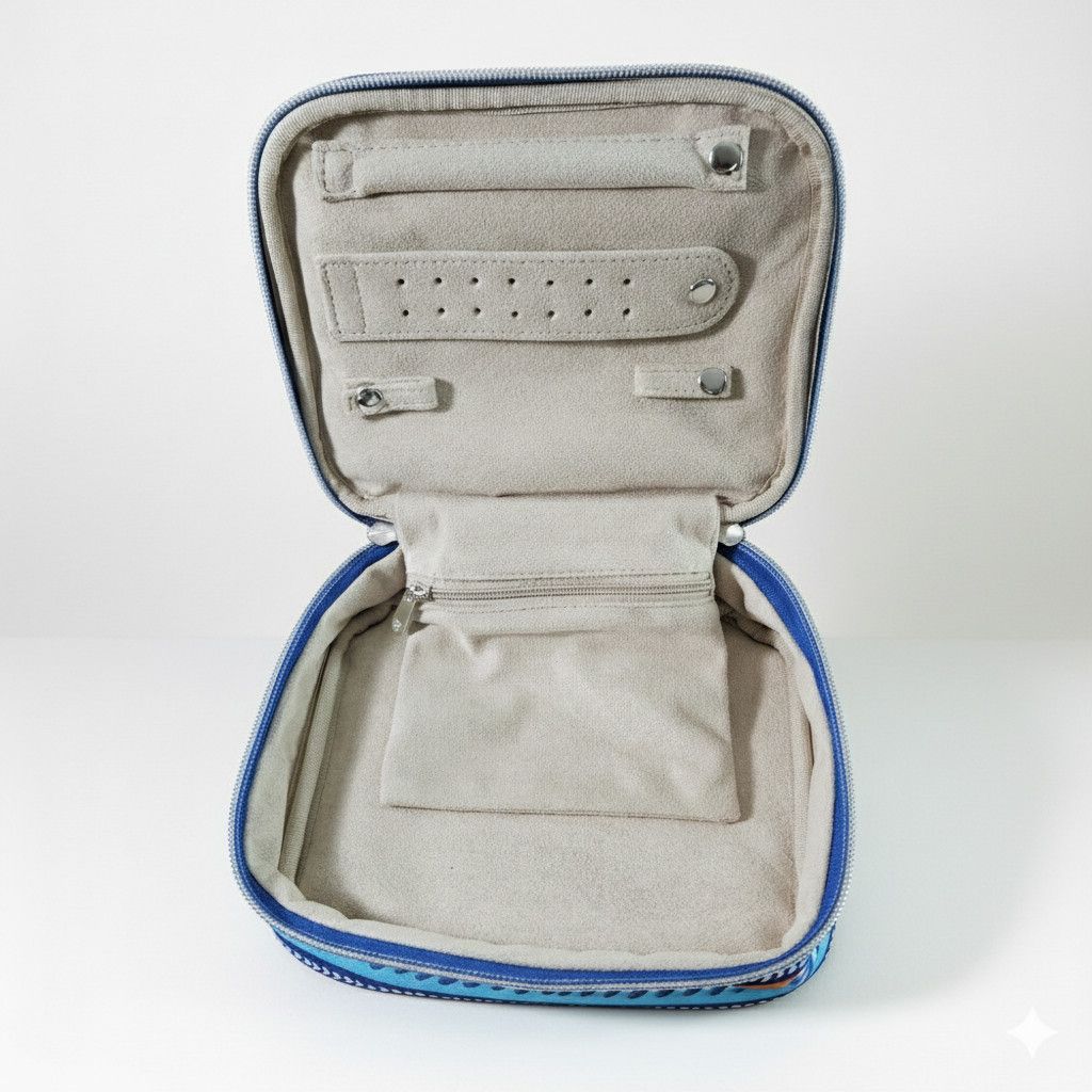 Brighton Brighton 7x6x2" Jewelry Case Butterfly Garden Rainbow Zip Size ONE SIZE - 6 Thumbnail