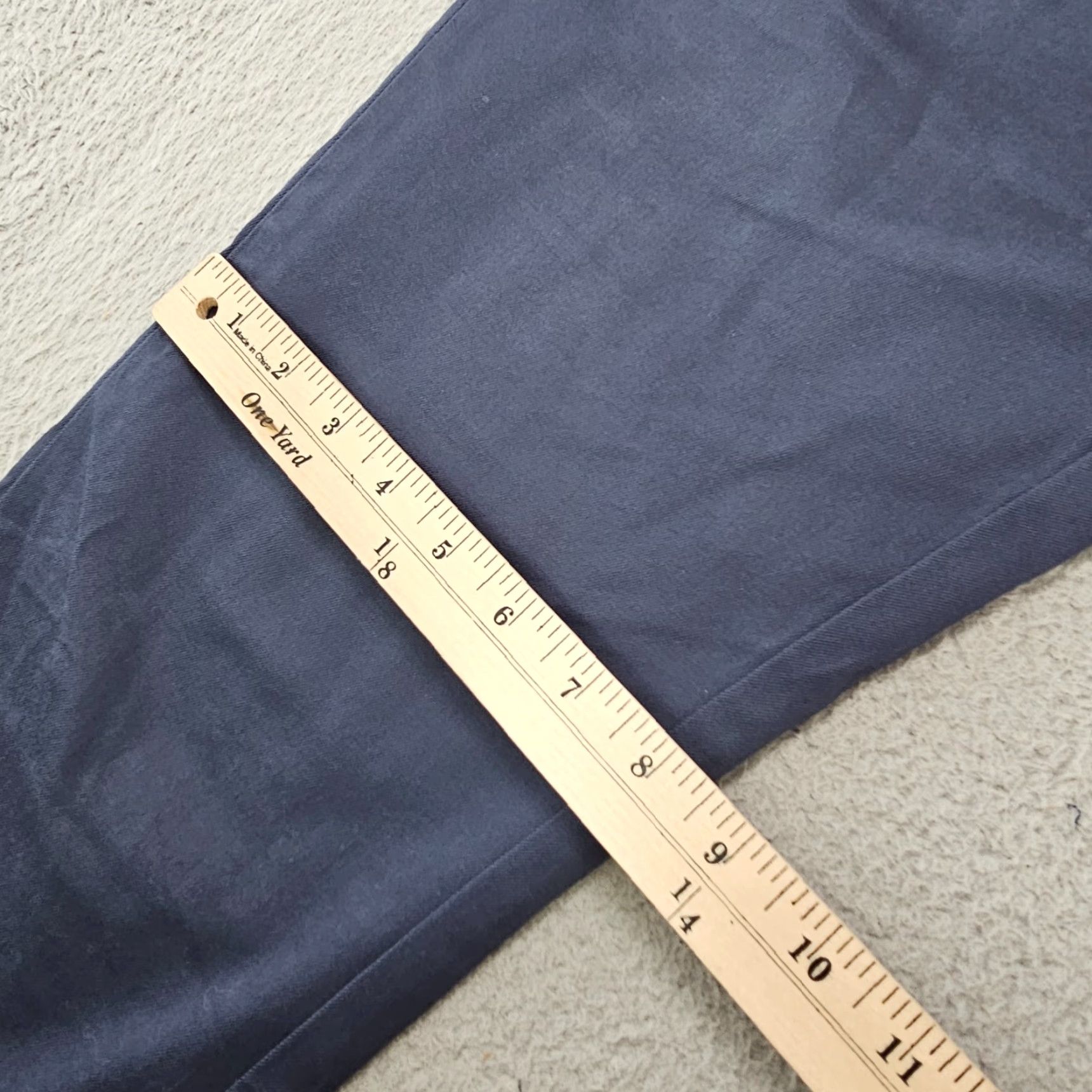 Vintage Hill City Everyday Tech Pants Mens 32x31 Navy Straight Fit Stretch Water Resistant Wind Casual Workwear Chino Regular 32in Inseam Size US 32 / EU 48 - 7 Thumbnail