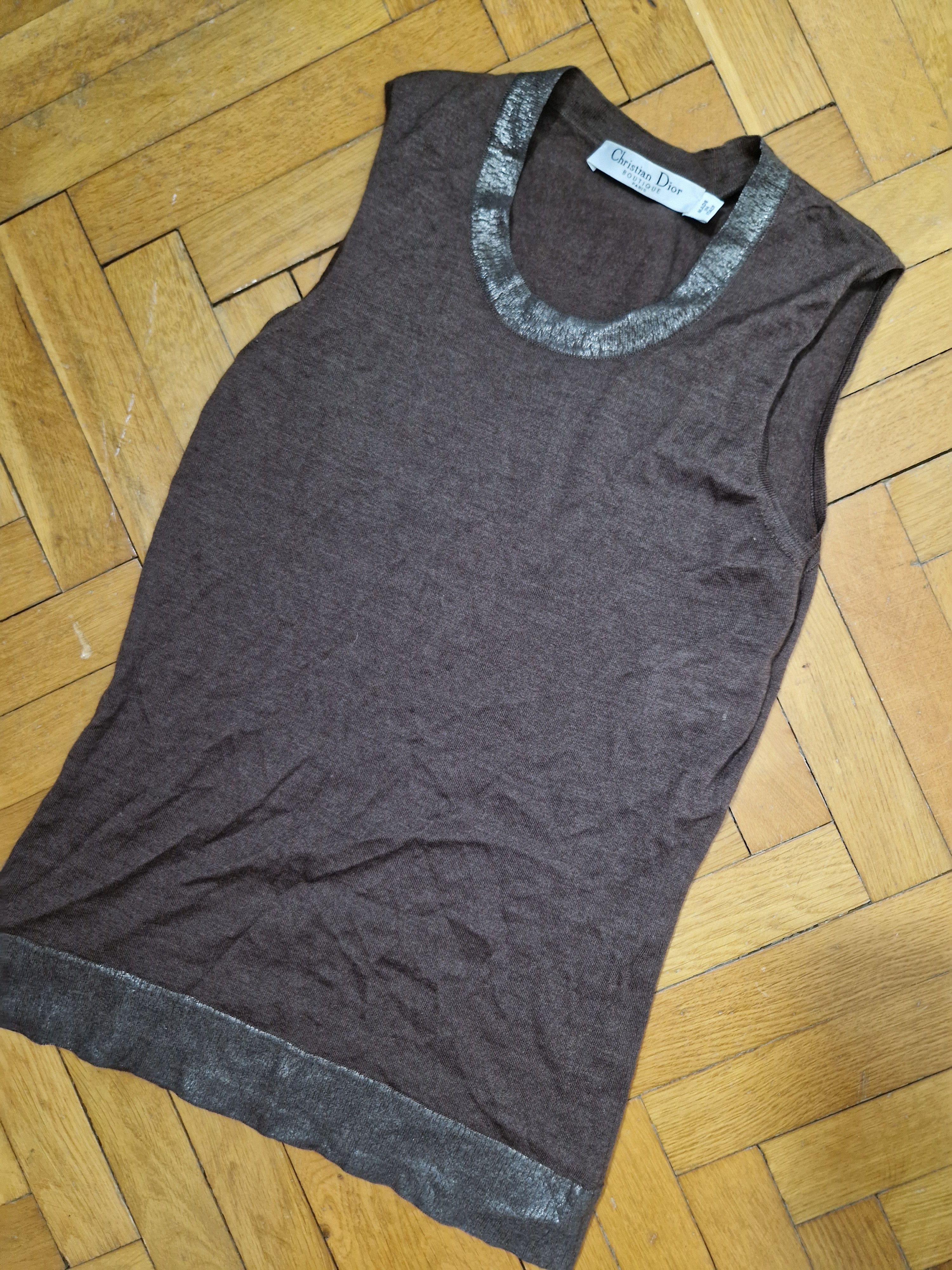 Dior Christian Dior wool top Size S / US 4 / IT 40 - 2 Thumbnail